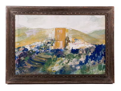 Nancy SHORE: Rural Town - Mixed Media