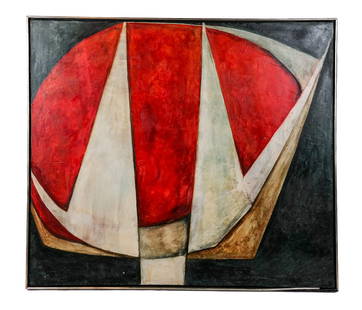 Abstract Shape - Oil On Canvas Painting