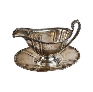 Sterling Silver Gravyboat and Undertray