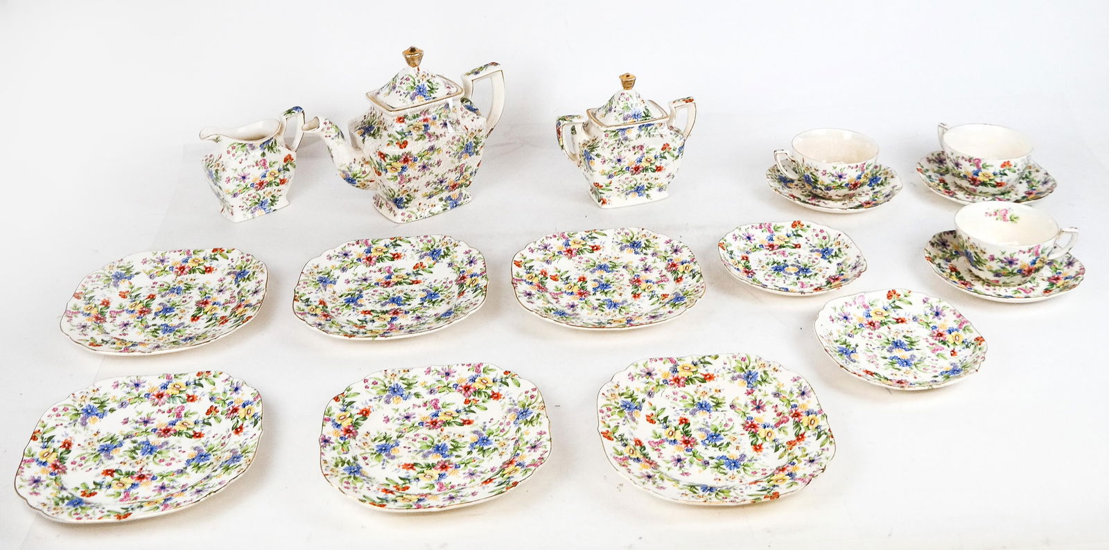 Royal Trico Hand-Stamped Tea Set, 17 (1 of 15)