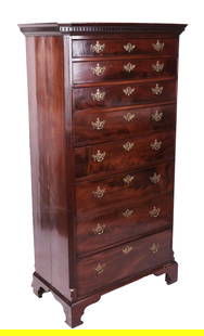 George III Gentleman's Tall Chest