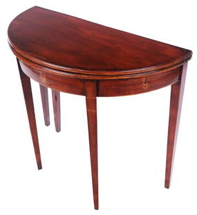 George III Mahogany Games Table