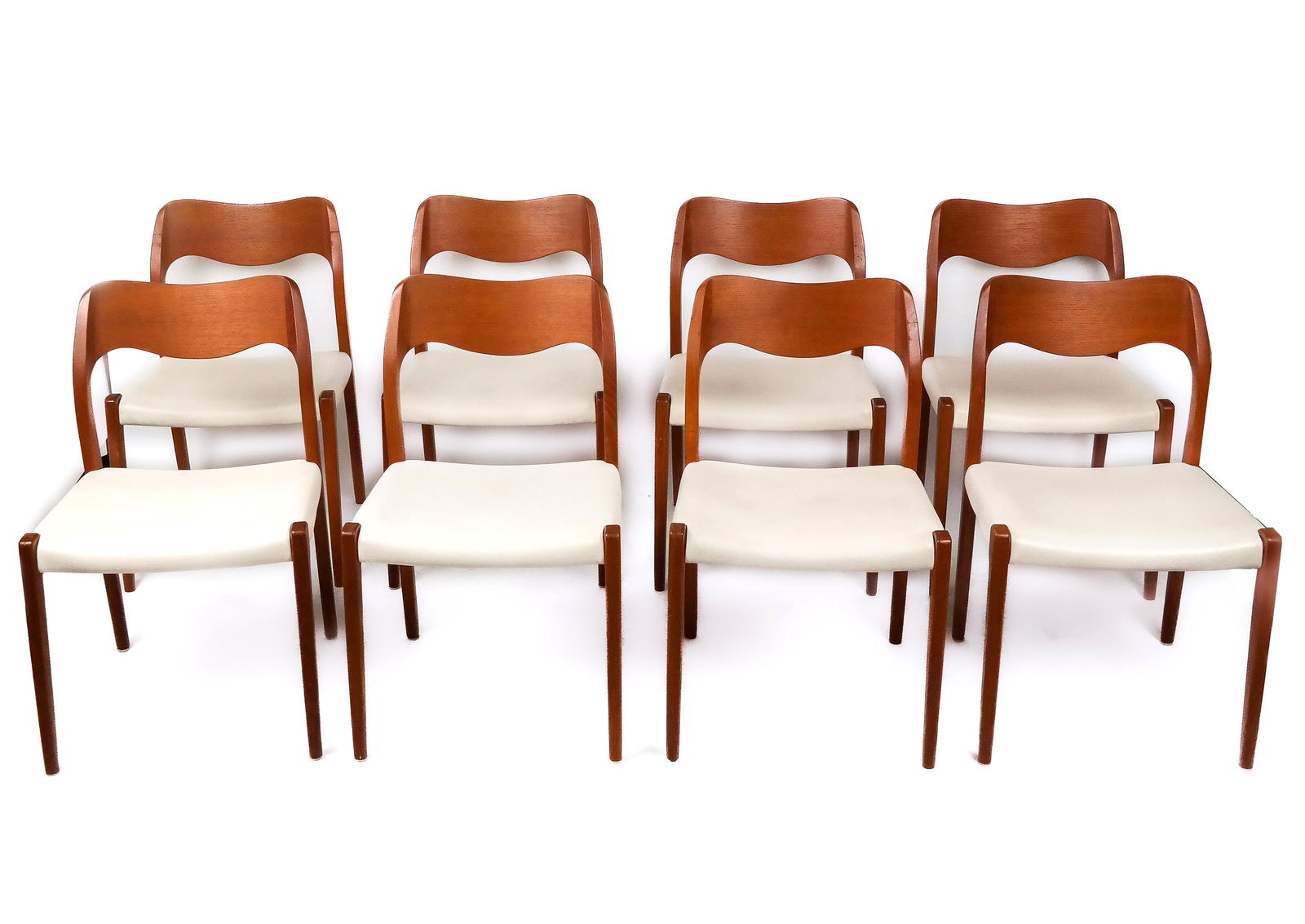 Niels Otto Moeller Model 71 Teak Side Chairs, 8 (1 of 10)