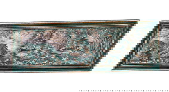Black Forest Carved Relief Panel