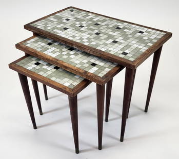 Nest of 3 Mid-Century Modern Stands