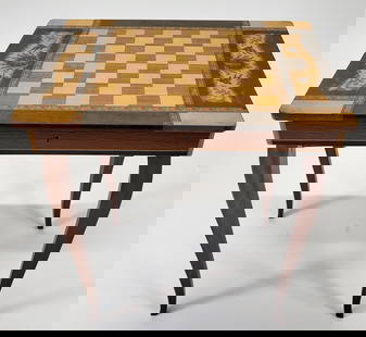 Inlaid Music Box Small Table