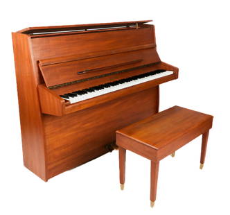 Mid-Century Modern Knight K10 Teak Upright Piano