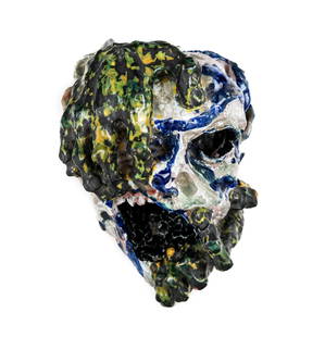 Outsider Art Abstract Mask Sculpture