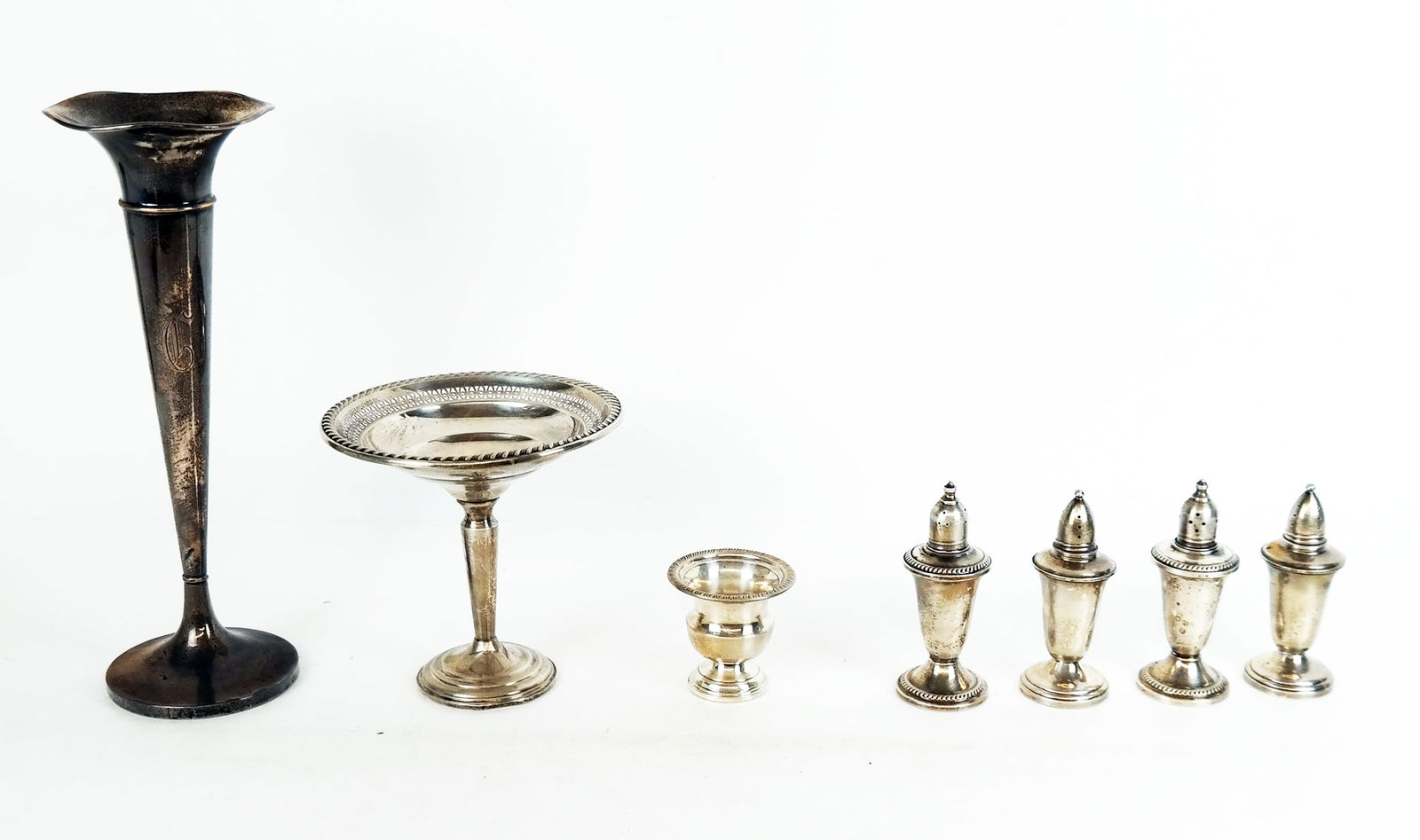 Group of Sterling Silver Weighted Tablewares, 7 (1 of 10)