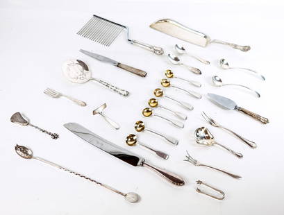 Group of Sterling Silver Assorted Flatware, 23