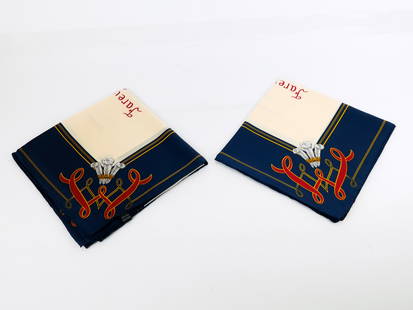 Franklin Mint Pair of Scarves