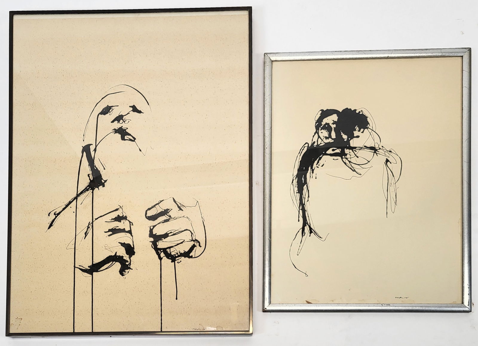 Peter WEXLER: Two Ink Drawings, 1956 (1 of 16)