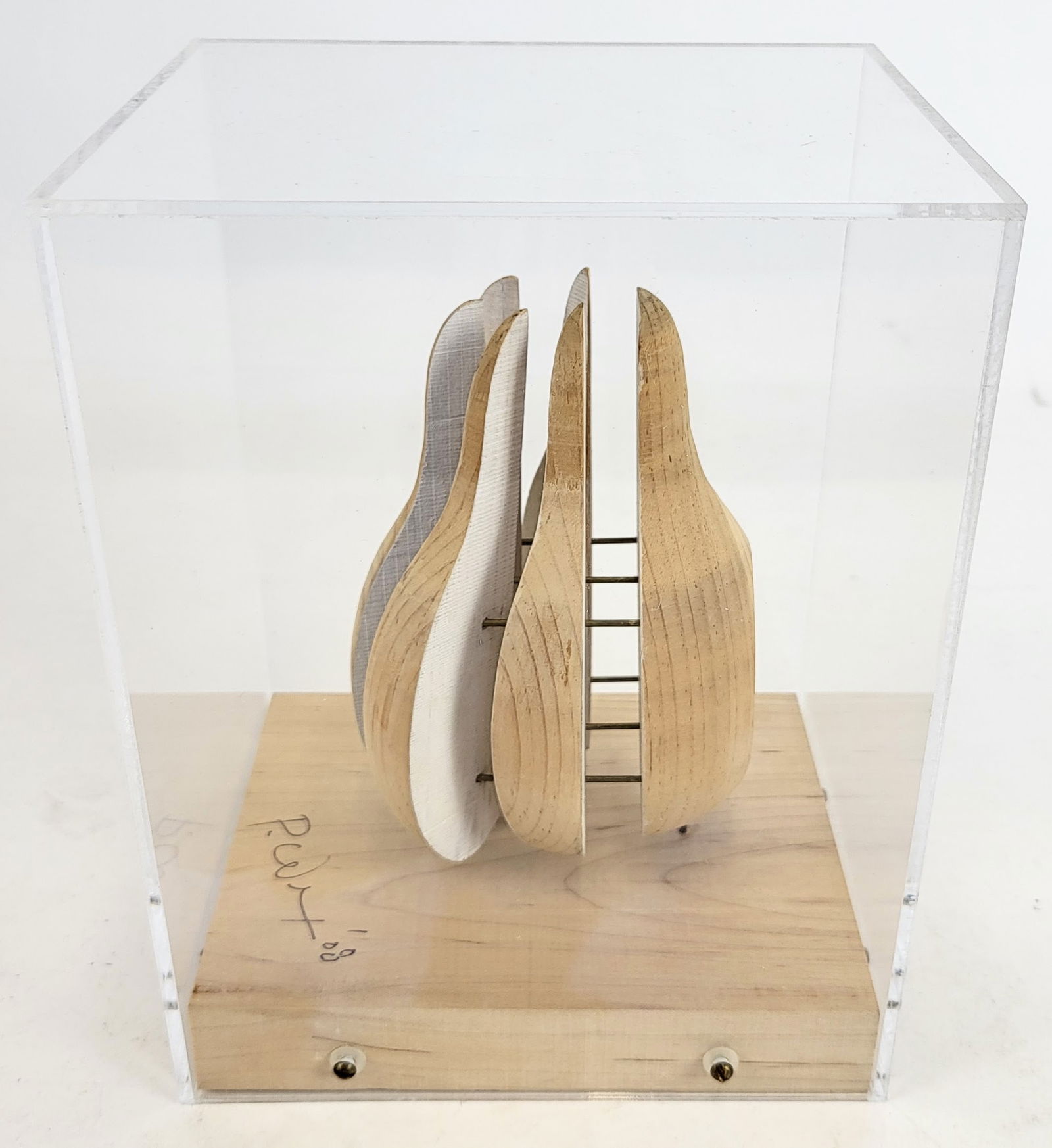 Peter WEXLER: "Wooden Pear 2" - Sculpture (1 of 16)