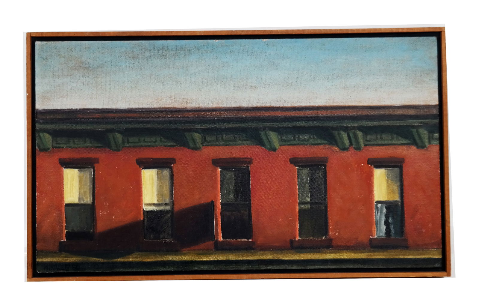 Bruce MIRACLE Homage to Edward Hopper Oil Painting (1 of 7)