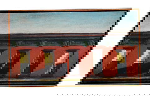 Bruce MIRACLE Homage to Edward Hopper Oil Painting