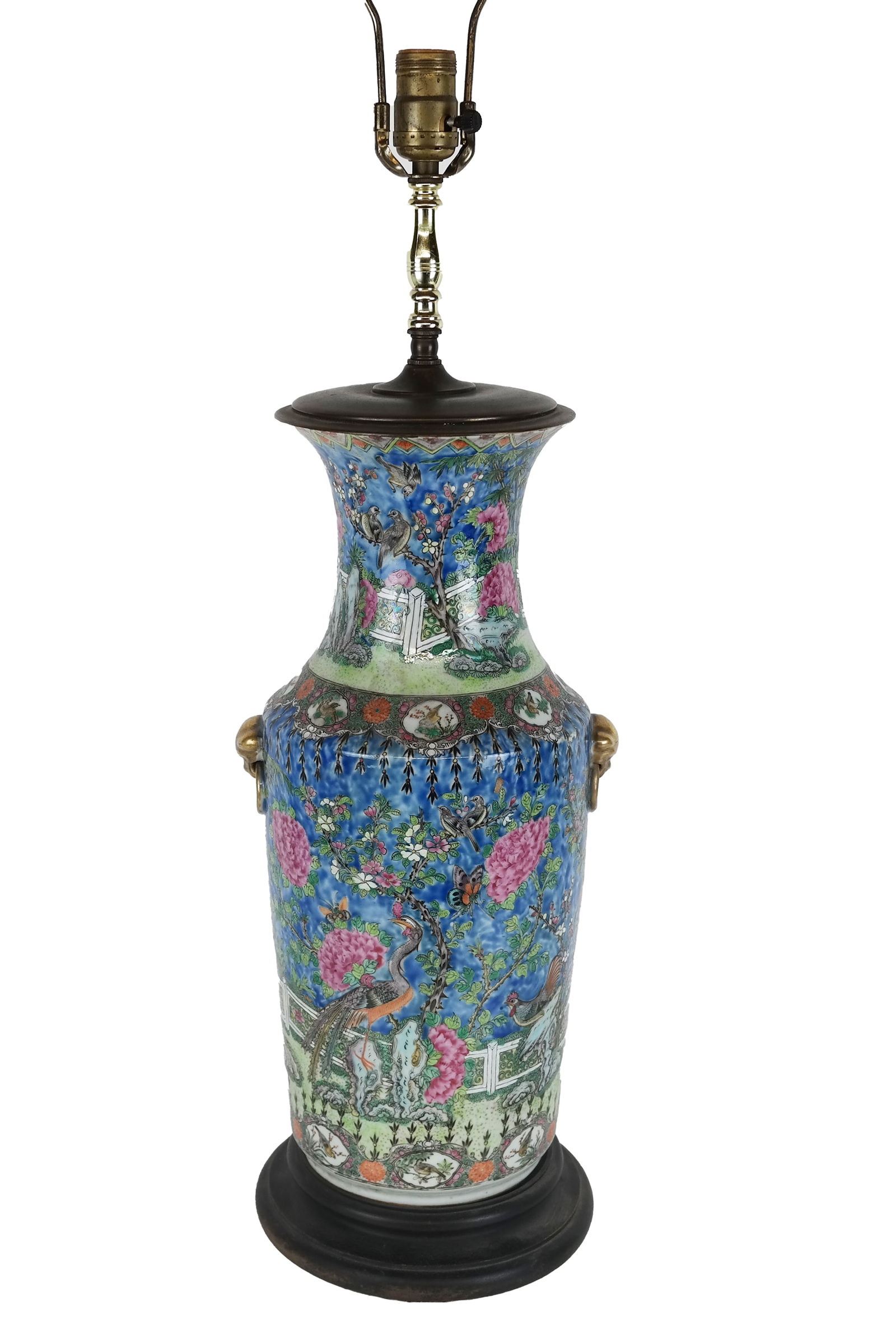 Chinese Rose Medallion Lamp (1 of 8)
