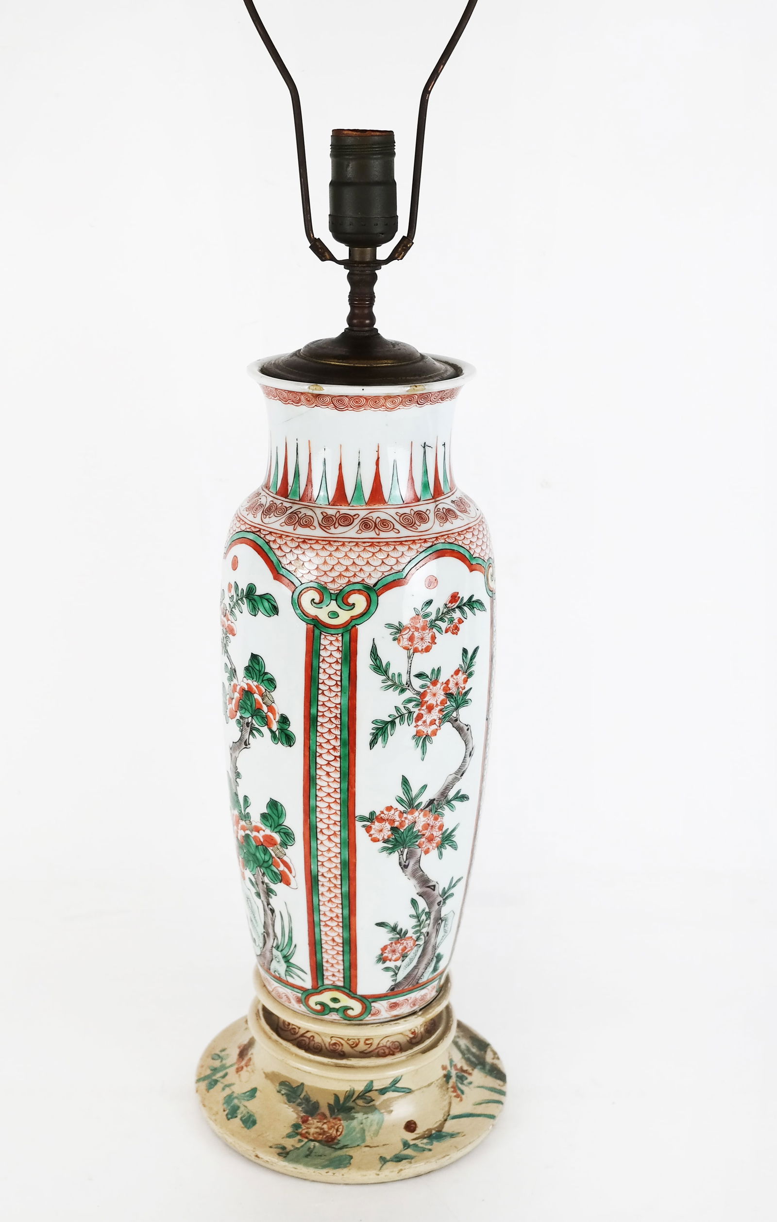 Chinese Porcelain Vase Mounted as a Lamp (1 of 9)