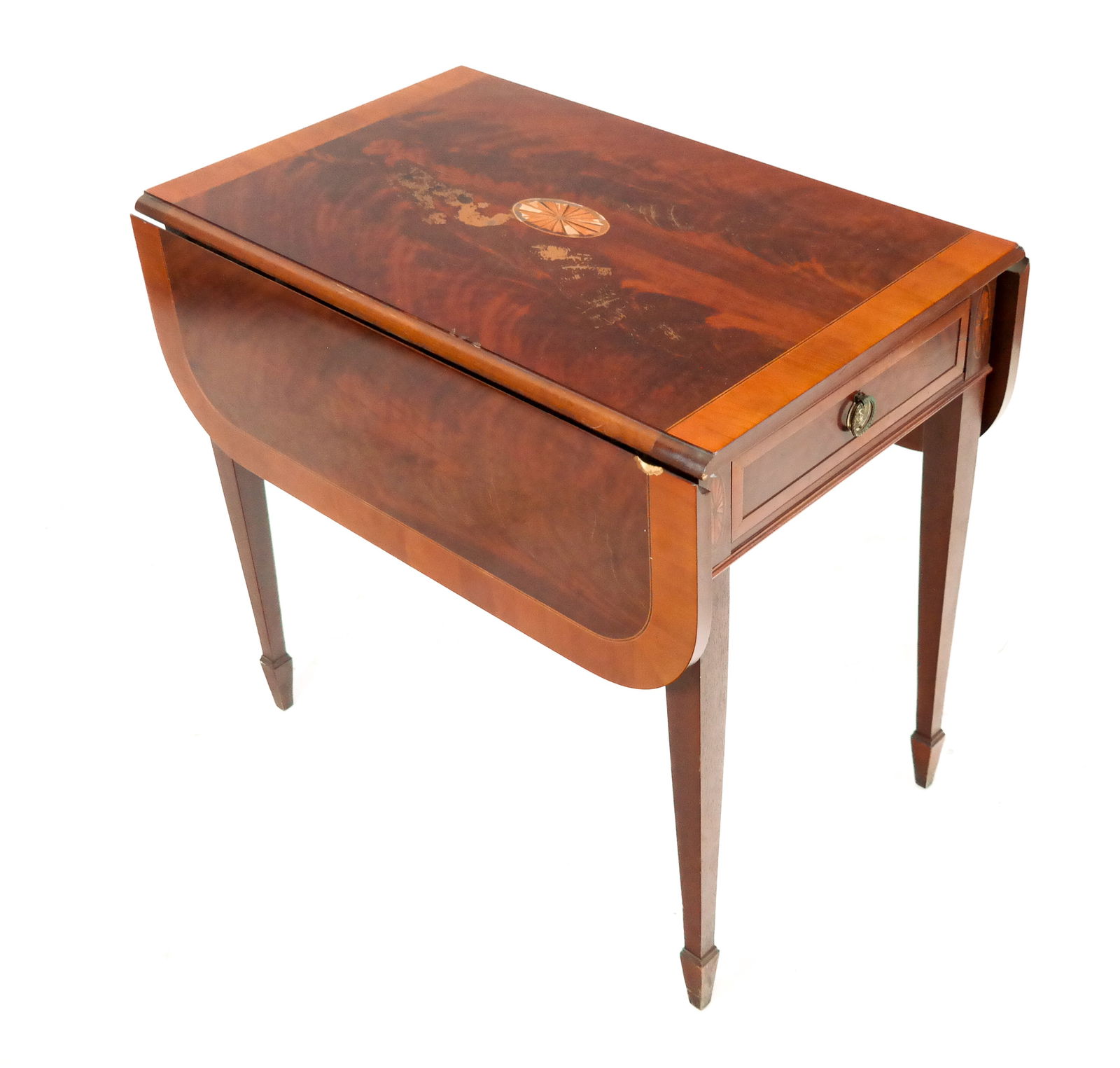 Hekman Mahogany Drop-Leaf Pembroke Table (1 of 10)