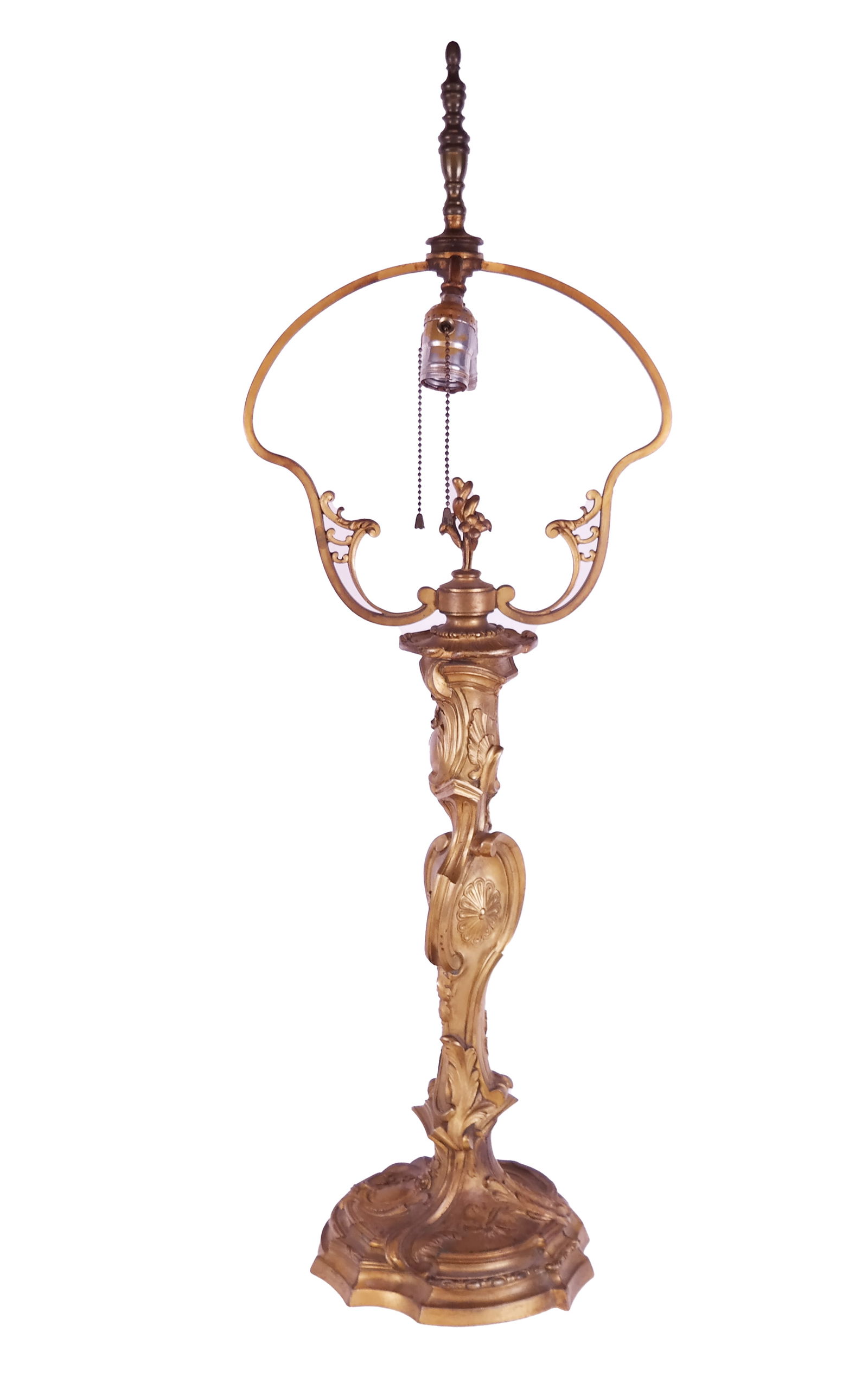 French Bronze Candlestick Mounted As Lamp (1 of 11)