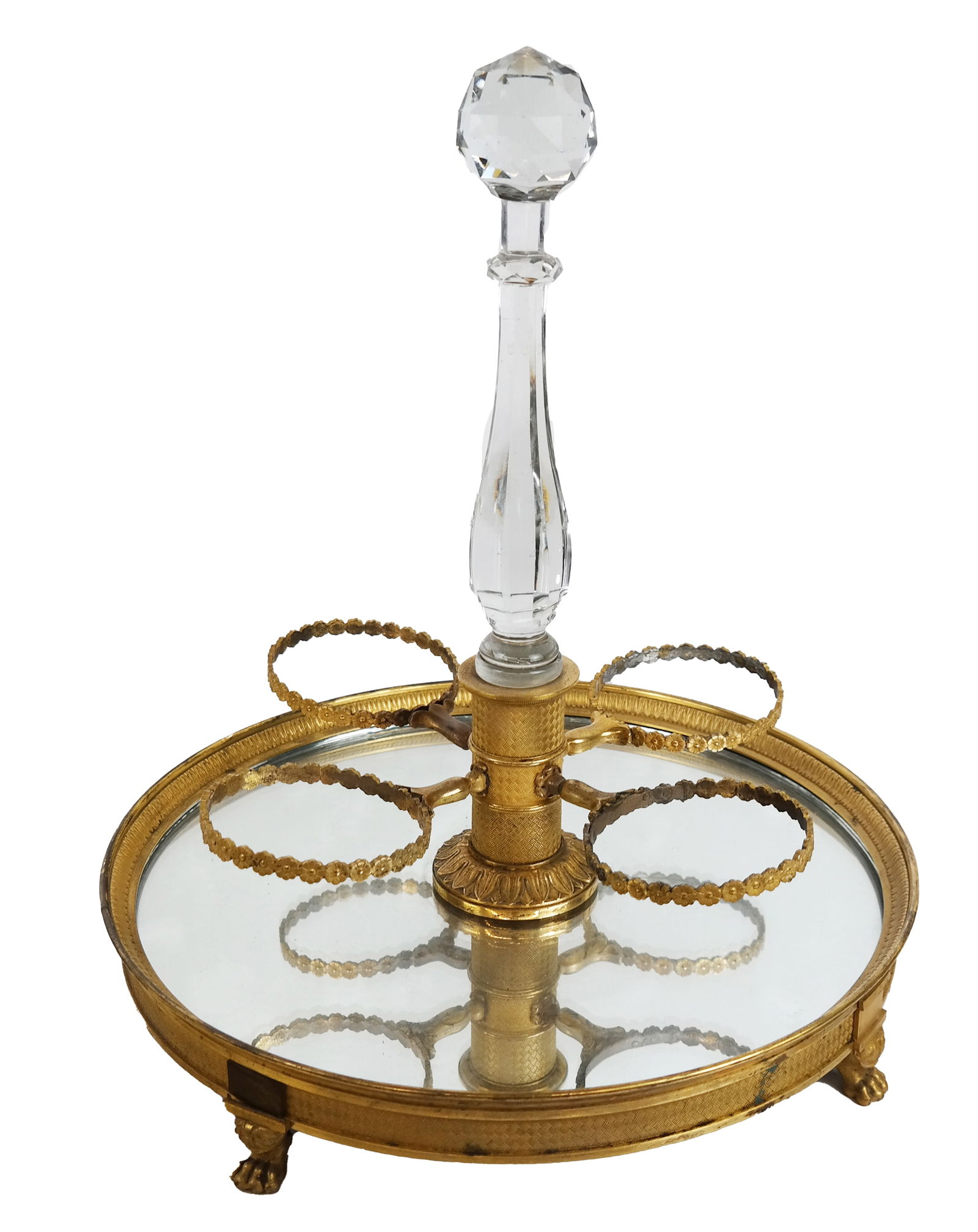 French Bronze And Mirrored Server Tray (1 of 9)