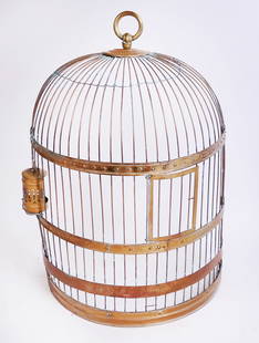 Demilune Brass Birdcage