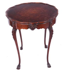 Georgian Burl Walnut Table