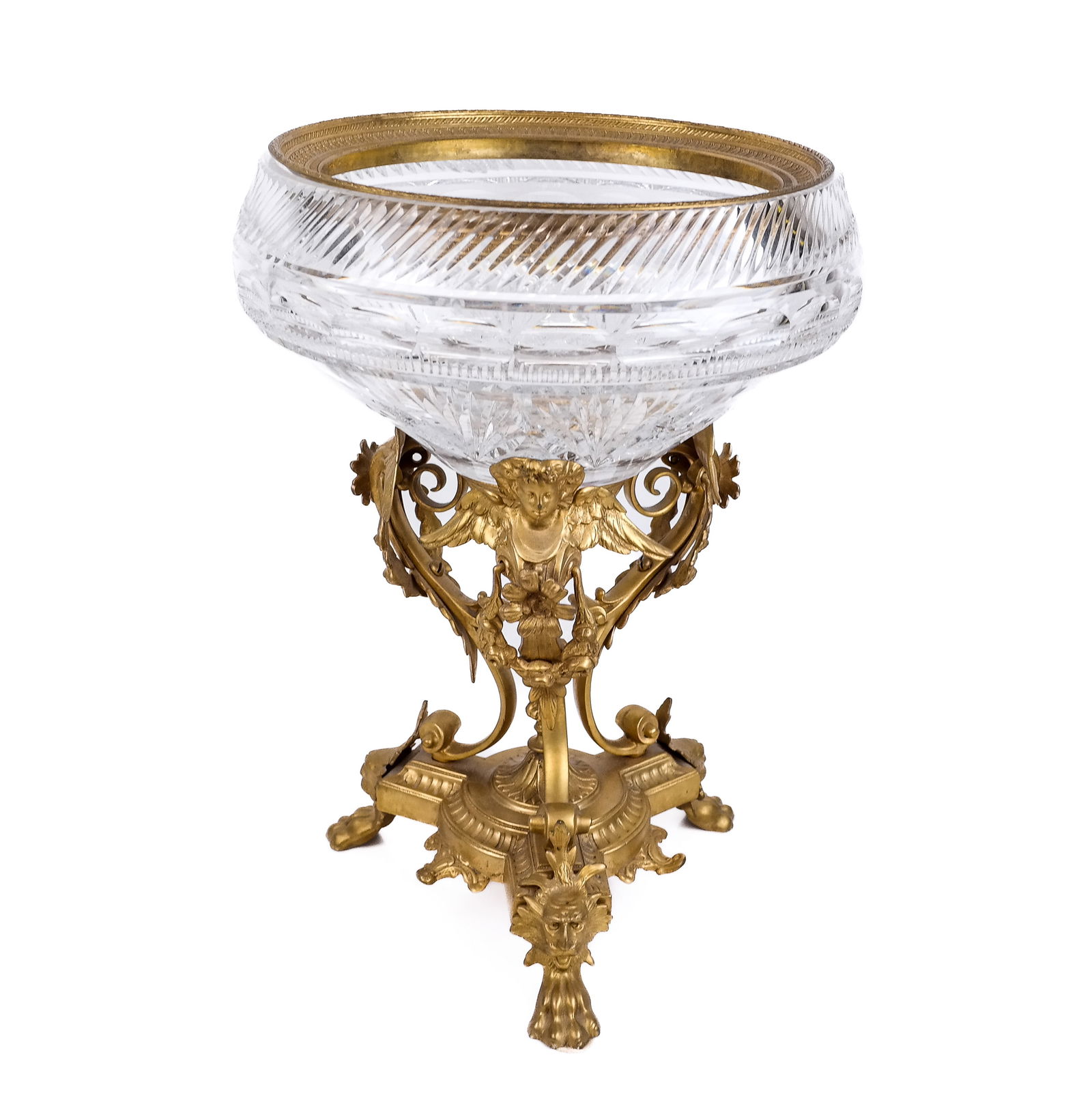 Regence Gilt Metal and Crystal Compote (1 of 13)