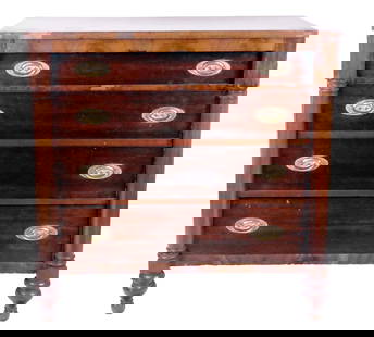 American Empire Mahogany Chest