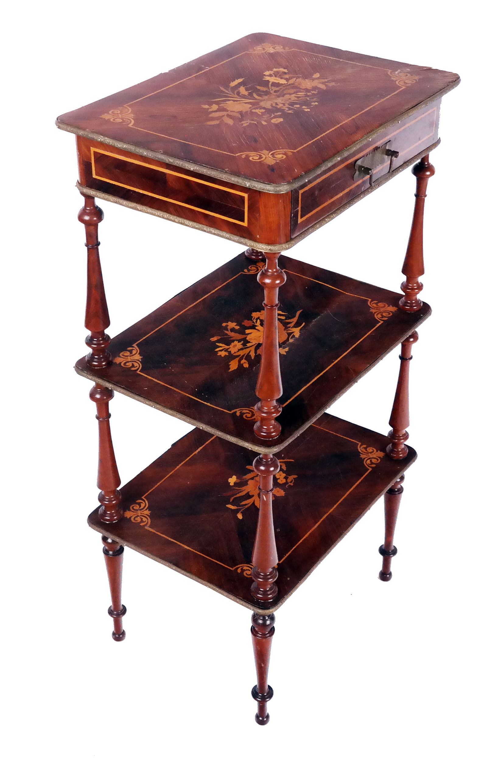 Victorian Aesthetic Inlaid Mahogany Etagere (1 of 9)