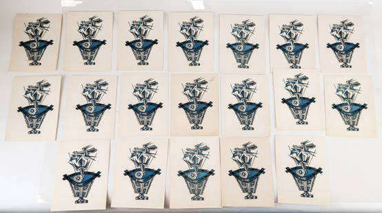 Hans JELINEK: Group of 50+ Color Woodcuts