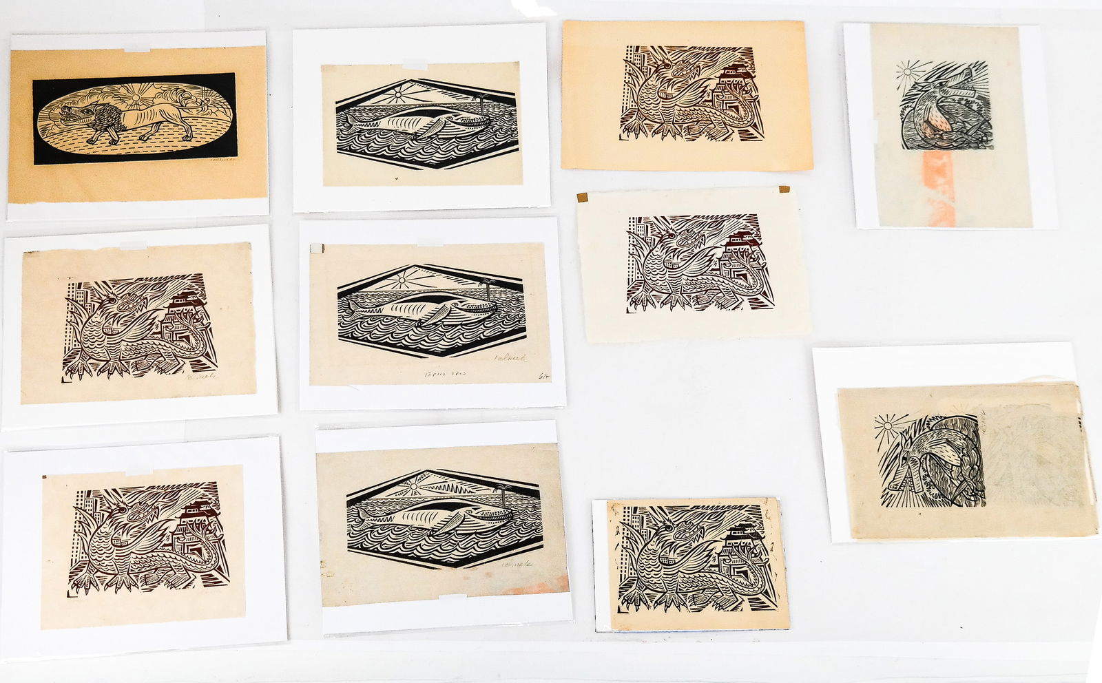 Hans JELINEK: 11 Animal Woodcut Engravings (1 of 18)