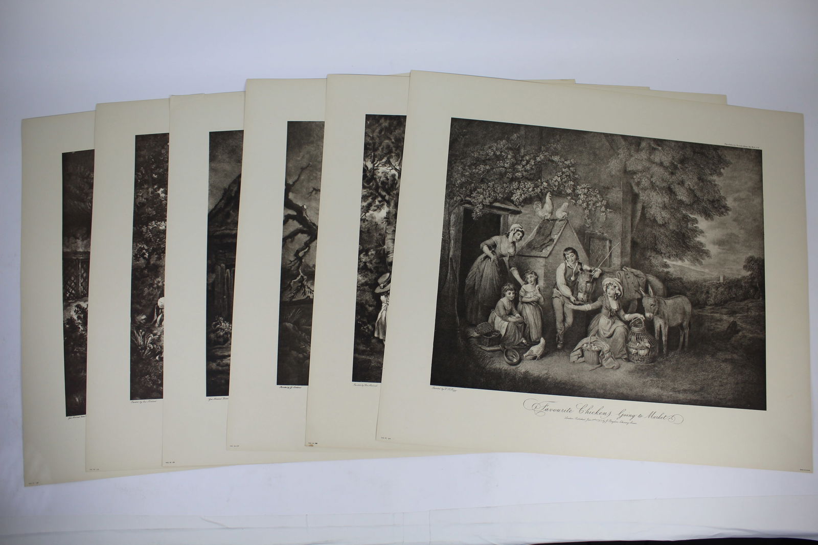 George MORLAND: Suite of 6 B&W Engravings (1 of 20)