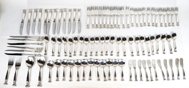 Wallace Sterling "Romance of the Sea" Flatware Set