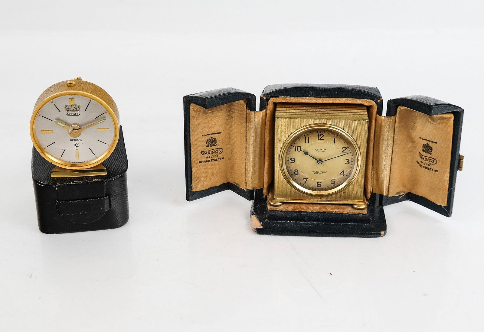 Two Traveling Clocks In Cases (1 of 9)