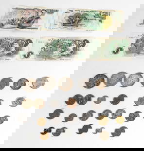 Assorted Paper And Coin Currency