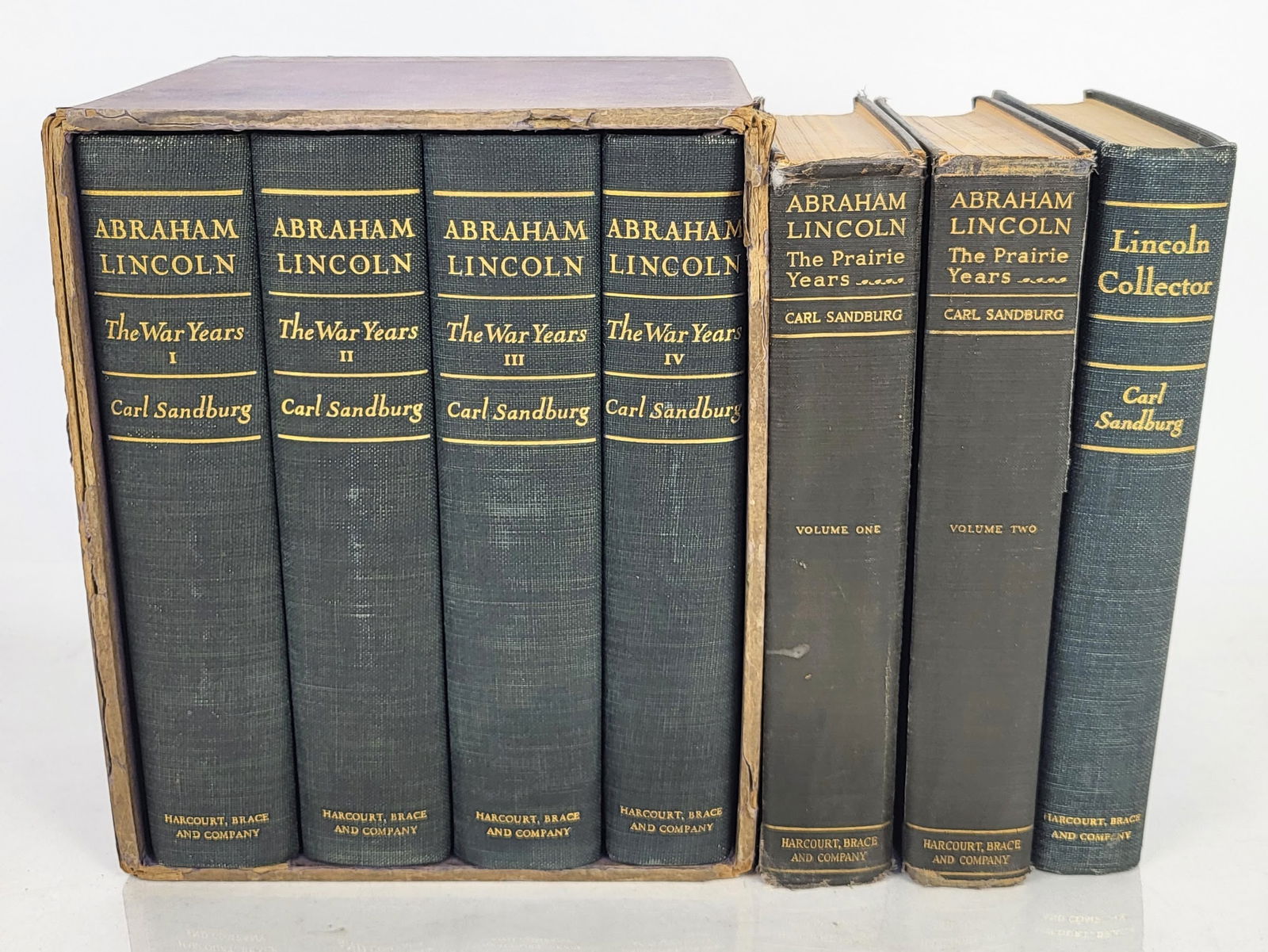 Collection of Carl Sandburg Books on Abraham Lincoln (1 of 20)
