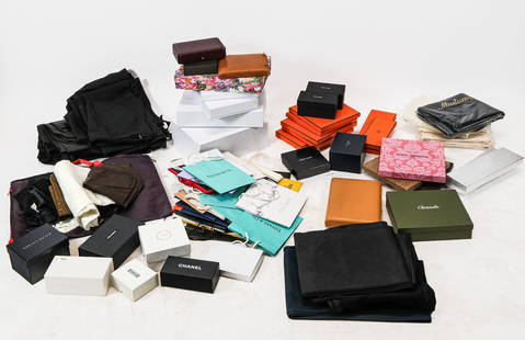 Designer Garment Bags, Shopping Bags and Boxes, 25