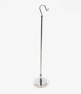 Chrome and Lucite Base Bird Feed Holder