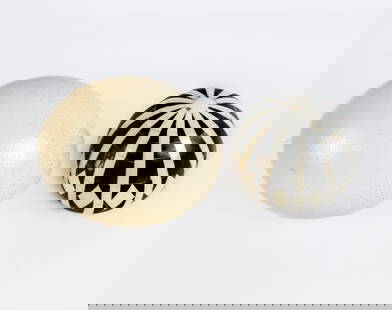 Ostrich Egg and Bone/Horn Ball