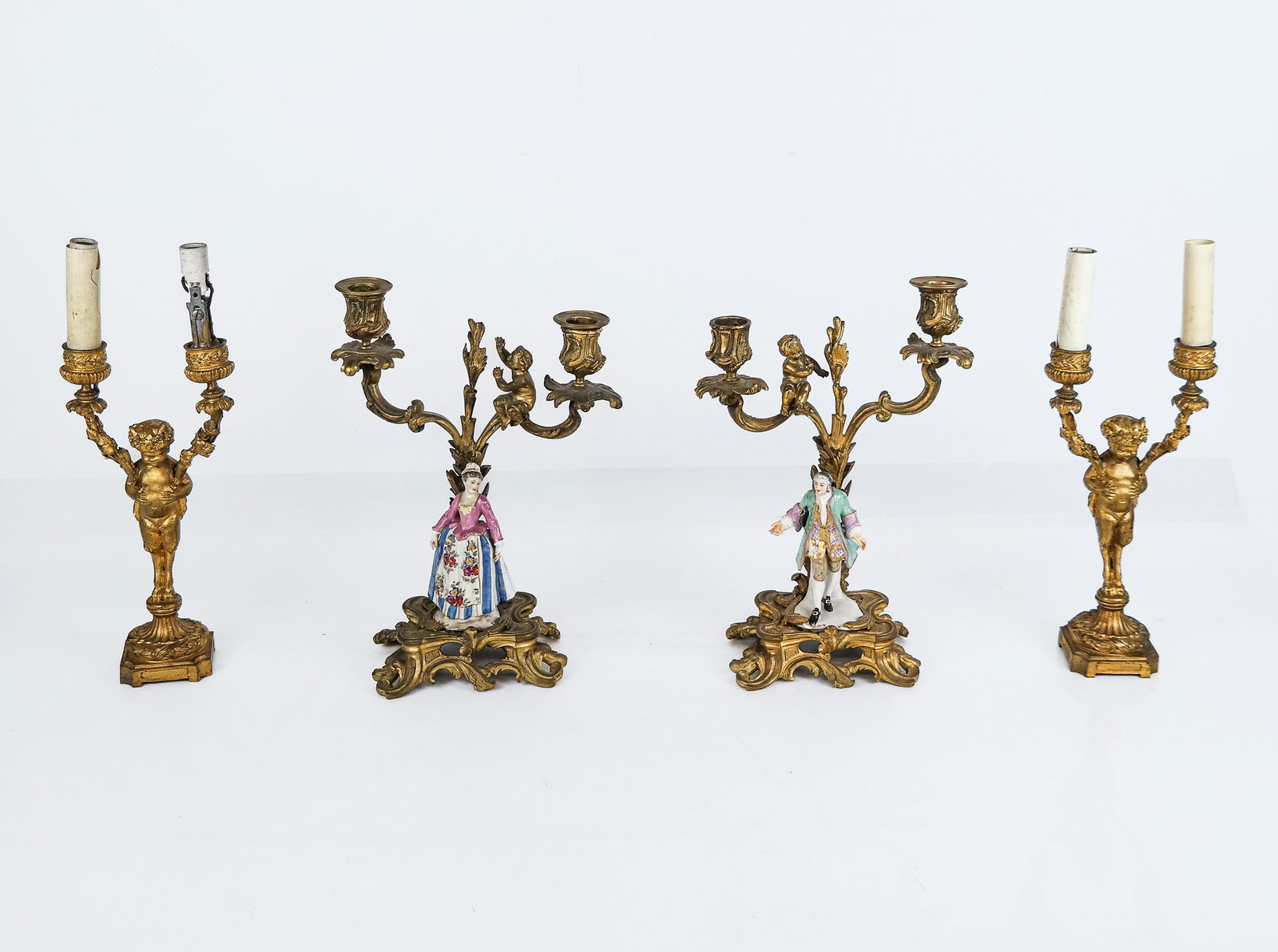 Two Pairs Of Figural Candlesticks (1 of 13)