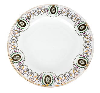 10 Antique Vienna Dinner Plates