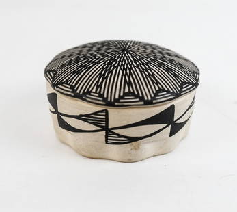 Acoma Pottery Small Covered Box