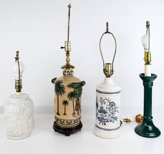 4 Assorted Table Lamps