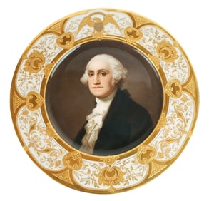 Dresden Portrait Plate of George Washington