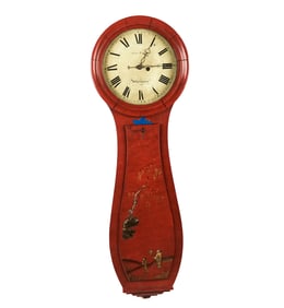 George Cox Chinoiserie Decorated Wall Clock