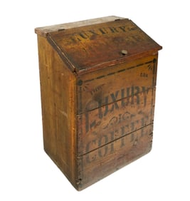 T. Ware Coffee Company Wood Coffee Bin