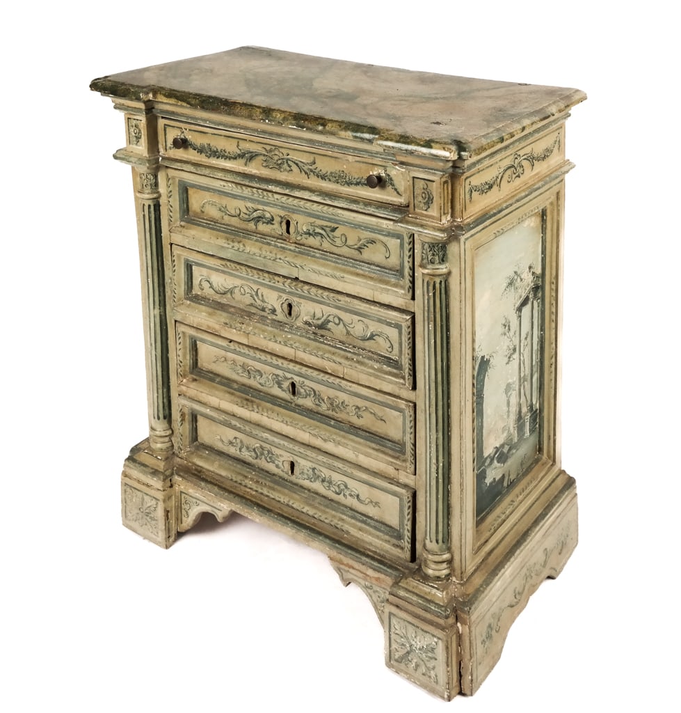 Venetian Painted and Decorated Commode (1 of 10)