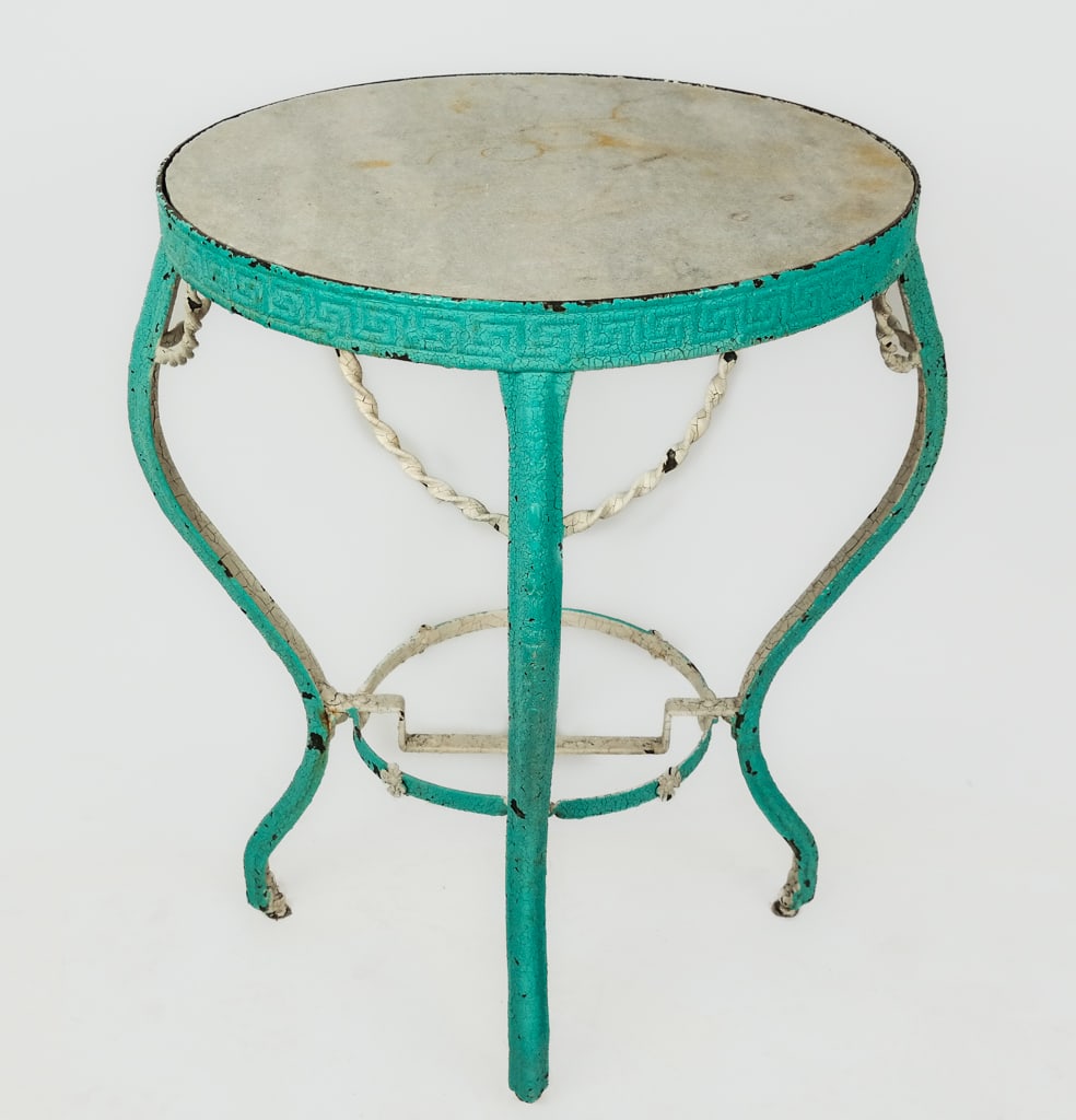 Victorian Iron and Aggregate Taboret (1 of 9)