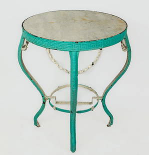 Victorian Iron and Aggregate Taboret