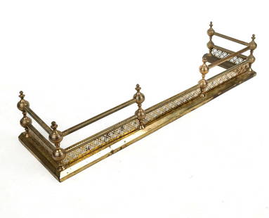 Gilt Metal and Brass Fire Fender
